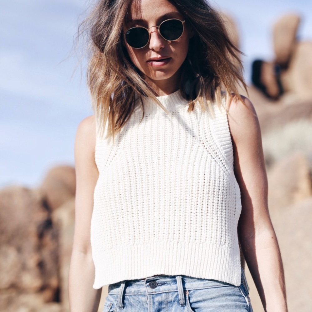 NWT Aritzia Wilfred Belford Sweater in Oak - Picture 1 of 6